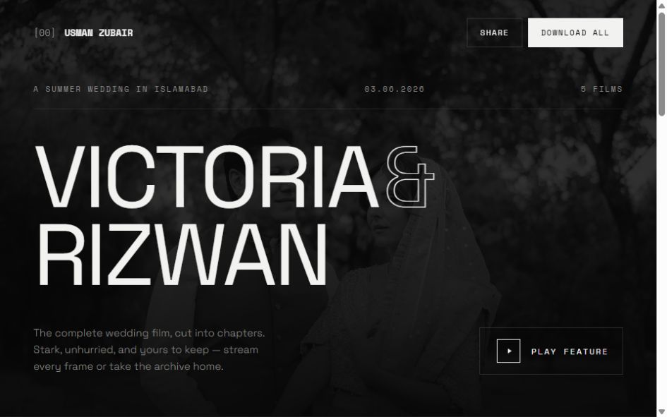 Obsidian Minimal video gallery style